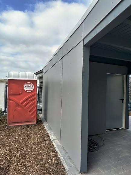 Carport mit Nebenraum in Anthrazit – Carports