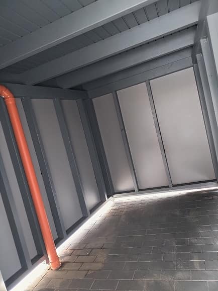 Carportdecke mit Lichtband – Carports