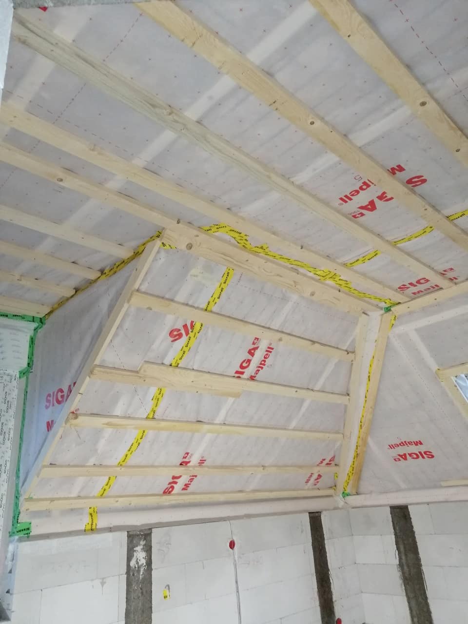 Luftdichte Ebene in der Raumecke – Trockenbau
